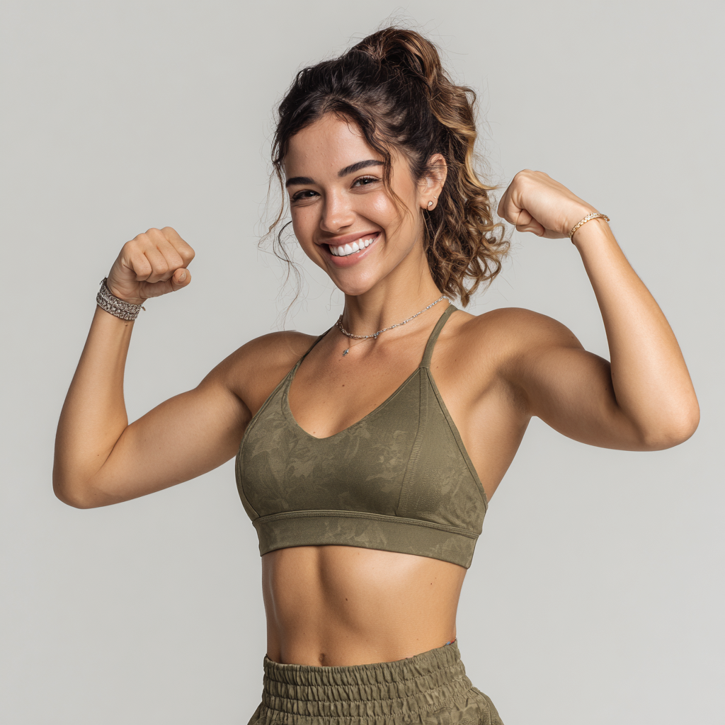 Happy Uzbek adults exercising together in a modern fitness facility